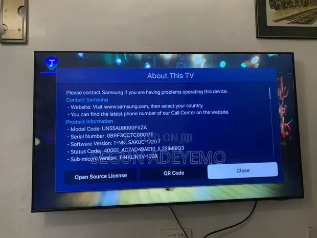 Samsung 55-Inch Smart TV UN55AU8000FXZA Mai Amfani - 1