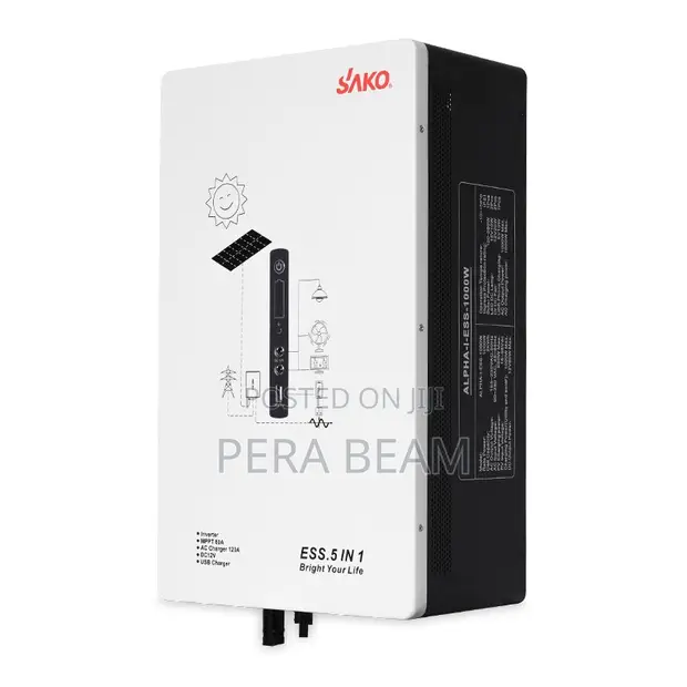 SAKO Alpha ESS 1000W 2KWh Lithium Battery Solar Inverter - 1