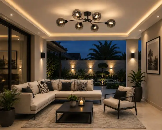 Modern Glass Ball LED Chandelier - Luxury Molecular Ceiling Lamp - 1