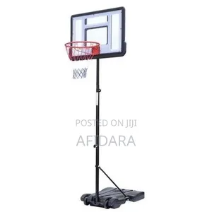 Movable Basketball Stand with Hoop and Net