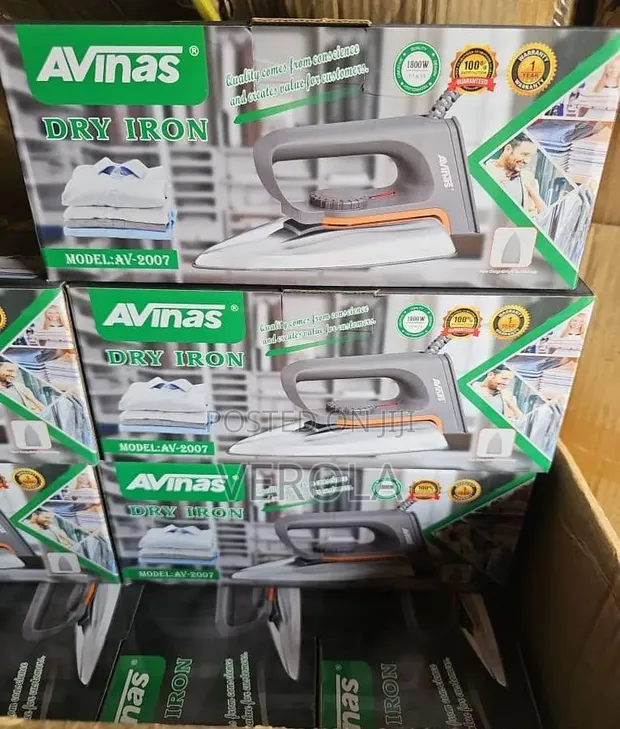 AVINAS Heavy-Duty Dry Iron (Model: AV-2007) - 1
