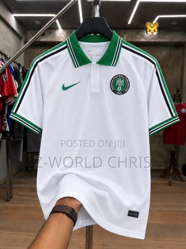 Original Nike Nigeria Pre-Match White Shirt - 1