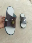 Handmade Leather Slides - Men's Size 44 - 1