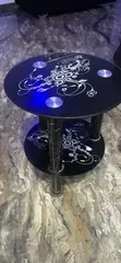 Mini Glass Corner Table - Used - 2