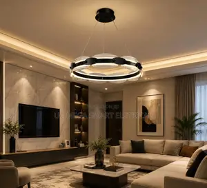 Modern Glass Ring Pendant Light for Living Room/Dining Room