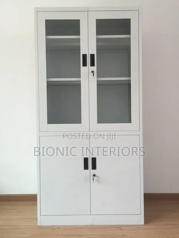 Boss Office Products Rabin Kofur Kasuwanci Rabin Gilashi Mai Shelves 4 - 1