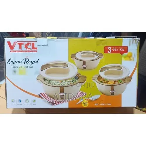 Insulated Food Serving Flask Set - 3 Pc - 1