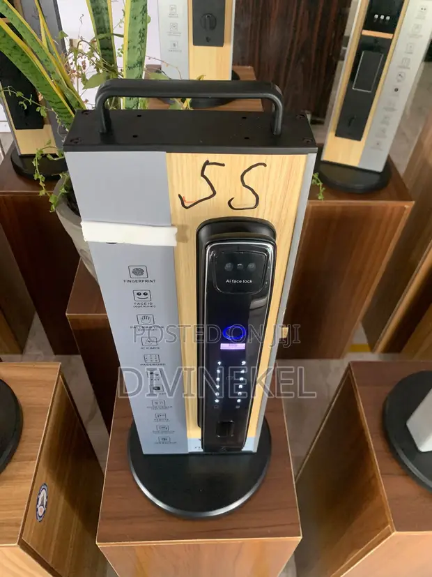 Digital Black Face Lock Smart Door Lock - 1