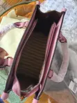Elegant Pink & Cream Ladies Handbag - 4
