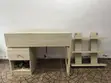 Custom Wooden Study Desk with 3-Layer Shelf - 3