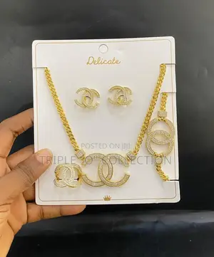 Quality Steel by Design Jewelry Set - Silver & Gold