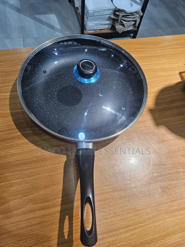 30cm Non-Stick Frying Pan da Gilashin Rufe - 1