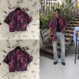 Maza Pinstripe Overshirt - Purple - 5
