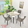 Brand New Marble Dining Table with 4 Chairs - 1