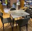 Brand New Marble Dining Table with 4 Chairs - 2