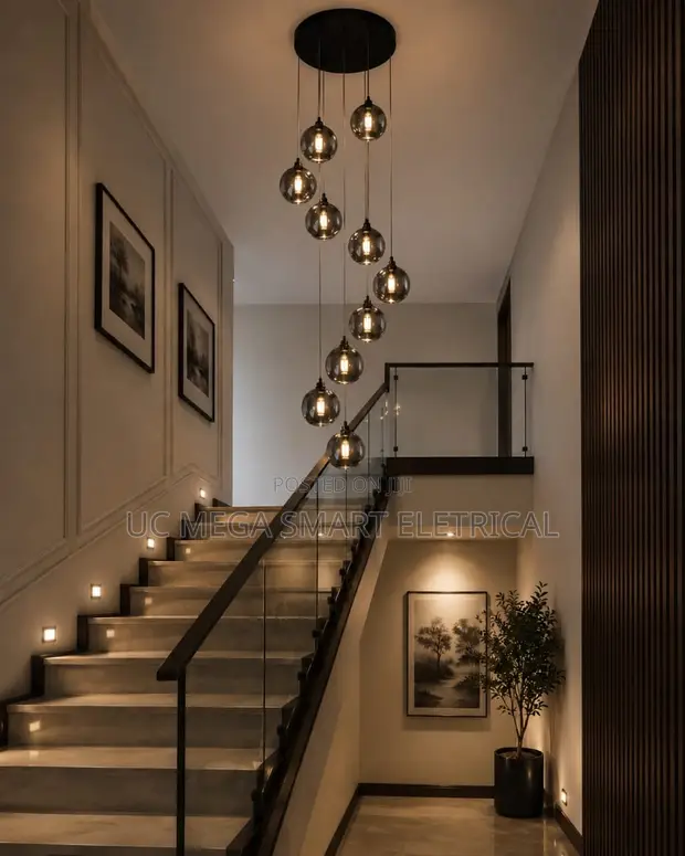 Modern LED Pendant Light for Staircase, Hallway, Loft - 1
