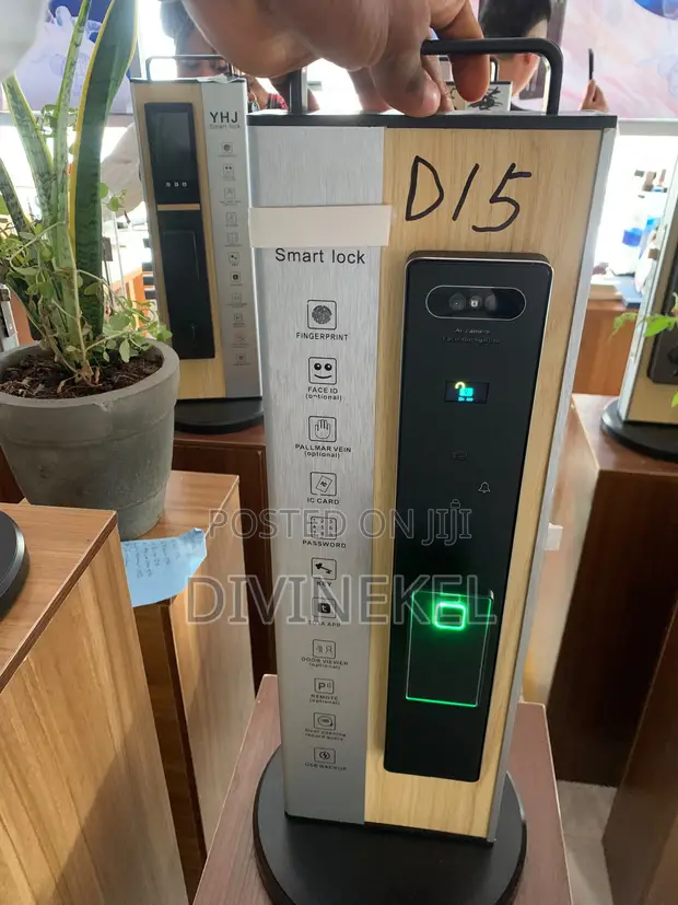 Green D15 Biometric Smart Kwalewar Kofa - 1