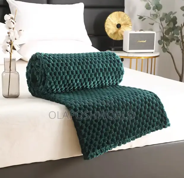 Green Soft Cozy Blanket - 1