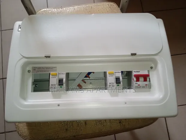 Hamilton Distribution Board with Modern Circuit Breaker Box - 1