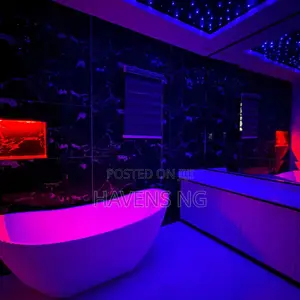 Deluxe 2-Bedroom Apartment with Private Cinema & Bathtub in Chevron, Lekki