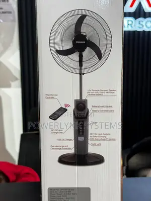 QASA 18-Inch JAZZ Rechargeable Fan da Bluetooth Speaker