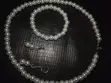 Beaded Pearl Necklace Set - 1