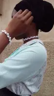 Beaded Pearl Necklace Set - 2