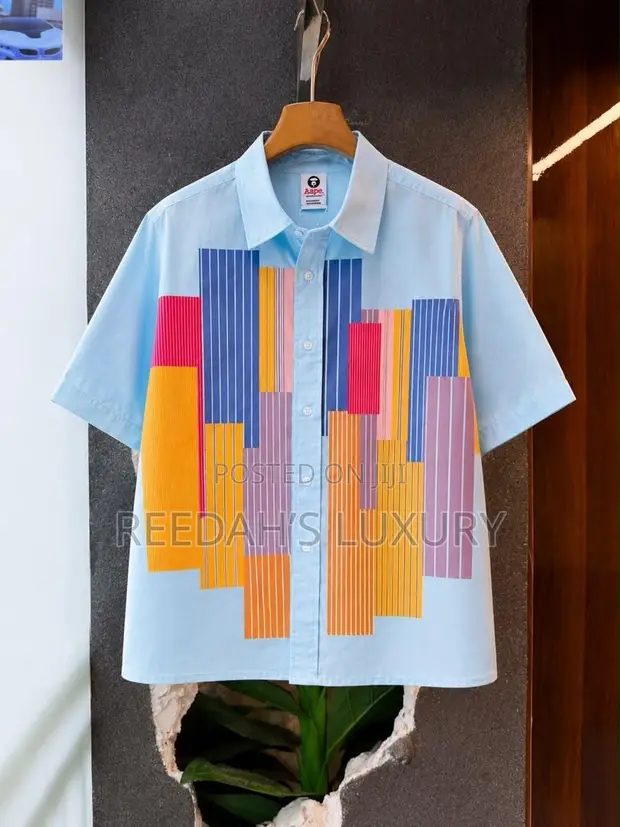 Men's Modern Geometric Shirt - 1