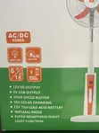 Sealed Point 16-Inch Solar Rechargeable Standing Fan - 3