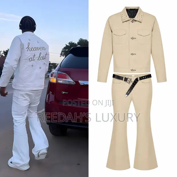 Men's Gothic Star-Studded Flare Set - 1