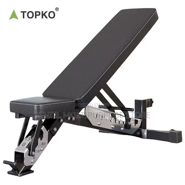 Commercial Adjustable Foldable Weightlifting Bench (32kg) - 1