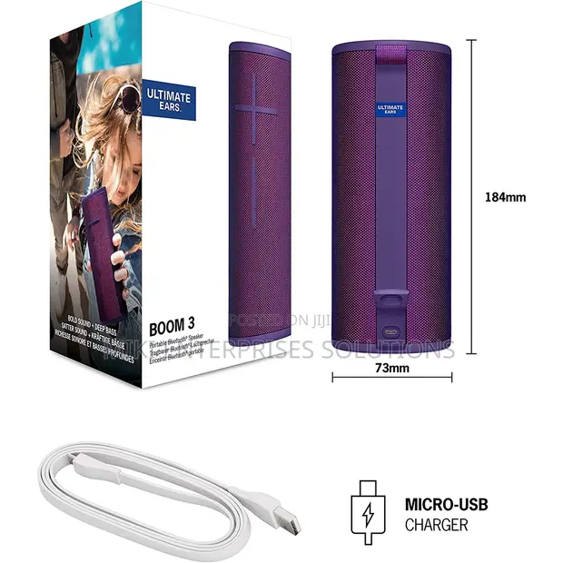 Ultimate Ears MEGABOOM 3 Portable Bluetooth Speaker - Purple - 1