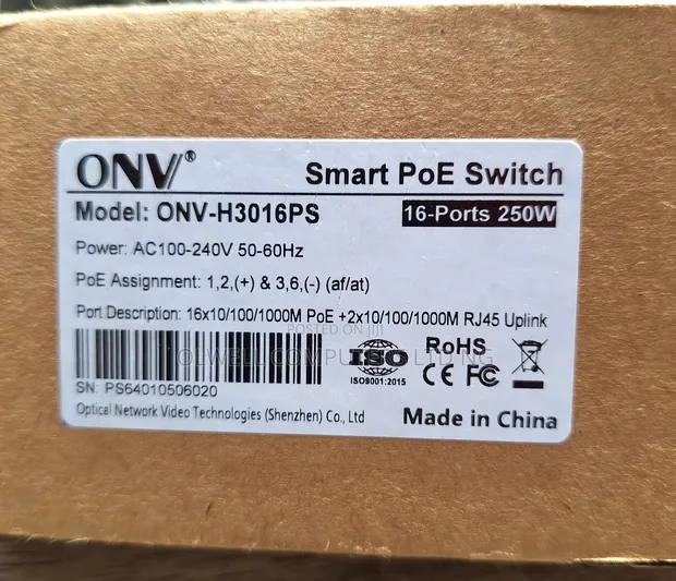 ONV 16-Tashar Gigabit PoE+ Cibiyar Sadarwa - 1