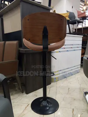 Elegant Leather Bar Stool