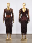 Paulina Beaded Lace Blouse and Iro Skirt Set - 2