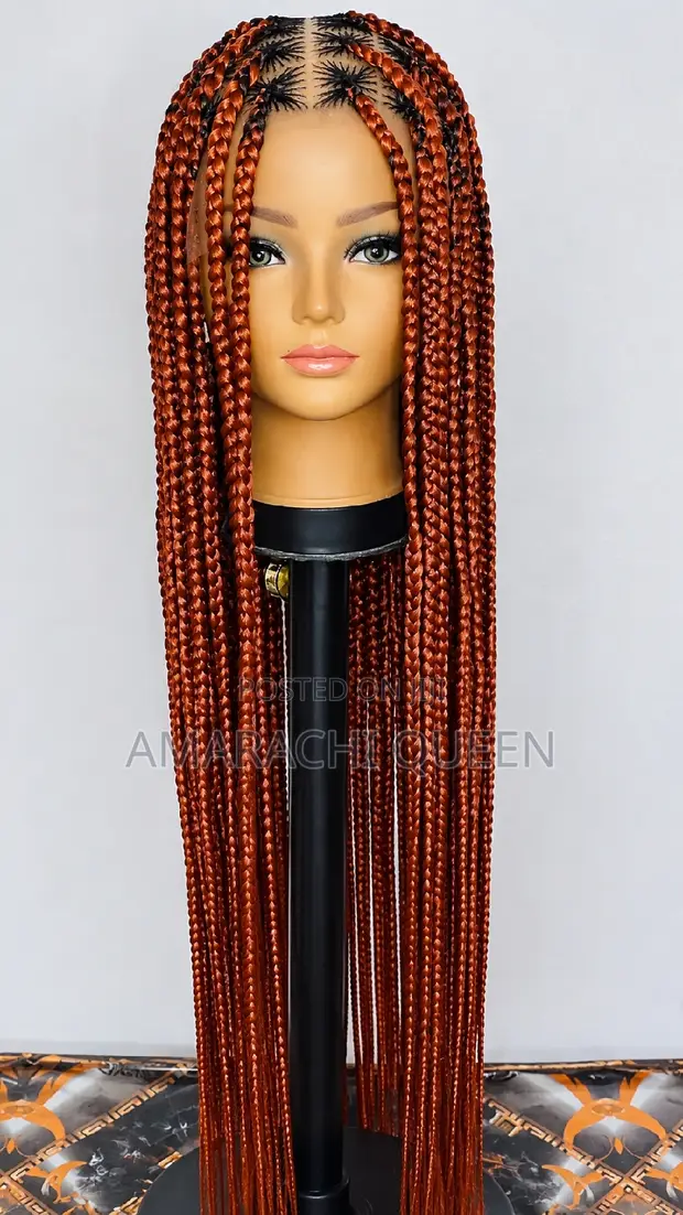 Knotless Braided Wig - Ginger - 1