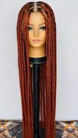 Knotless Braided Wig - Ginger - 1