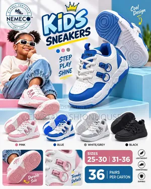 Crystal Kids Fashion Sneakers (Sizes 25-36)