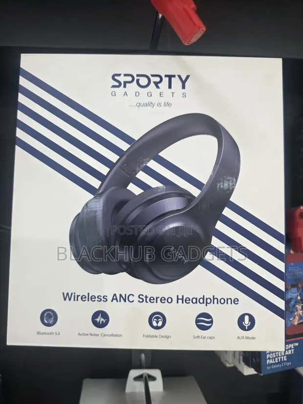 Sporty Wireless Headphones tare da ANC - 1