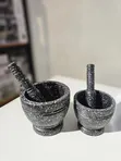 Mini Mortar and Pestle Set - Spice Garlic Crusher - 1