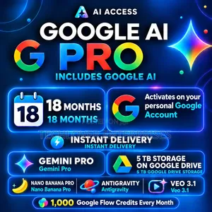 Google Gemini AI Pro + 5TB Storage - 18 Months