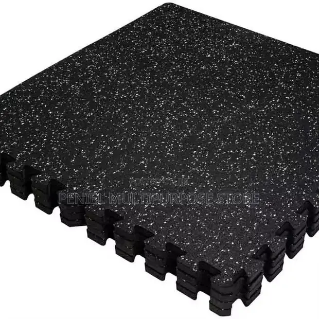 Heavy Duty Rubber Gym Floor Mat 20mm Thick - 4pcs - 1
