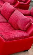 Home Interiors Red Sofa Chairs (Set of 2) - 1
