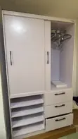 Clean White Sliding Wardrobe for Sale - 3