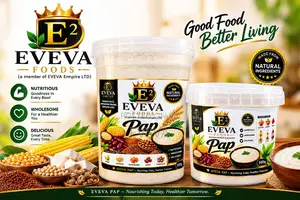 Eveva Foods Pap - Yellow Corn, Guinea Corn, Millet, Tiger Nuts, Dates - 2 Litres