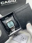 Casio 5154 AQ-240E Analog-Digital Silver Chain Watch - 1