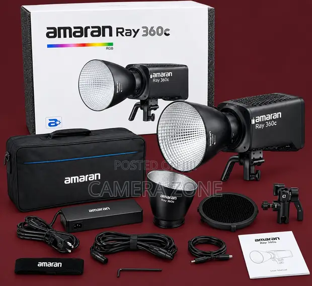 Amaran Ray 360c Fitilar LED Mai Cikakken Launi - 1
