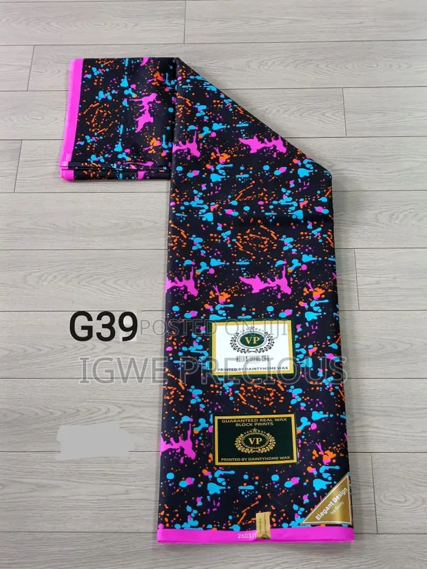 Ankara Fabric - Multi-Color Wax Print - 1