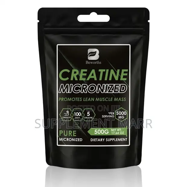 Micronized Creatine Monohydrate 5000mg/500g Powder - 1