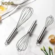 3-Piece Stainless Steel Egg Whisk Set - 1